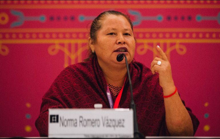 Norma Romero Vázquez, fundadora del colectivo Las Patronas de la localidad de Guadalupe, Veracruz. EL INFORMADOR/G. Gallo