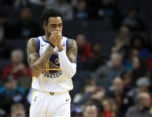 D’Angelo Russell (#0) volvió a las duelas después de nueve juegos ausente por lesión. AFP/  S. Lecka
