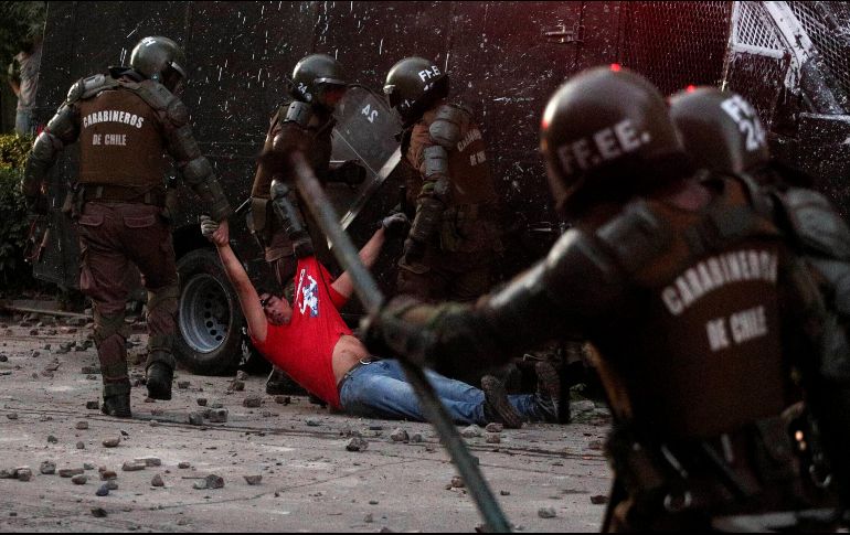 Chile vive desde el 18 de octubre el estallido social más grave desde el fin de la dictadura de Augusto Pinochet. AP/E. Felix