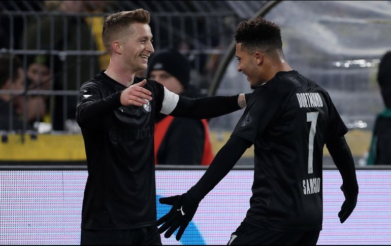 Marco Reus abrió el marcador para la goleada del Borussia Dortmund. EFE / F. Vogel