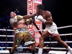 Anthony Joshua recuperó los cetros de AMB, OMB Y FIB. AP / N. Potts