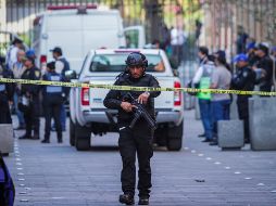 Diversas corporaciones de seguridad acudieron al área luego de darse a conocer el reporte. NTX/M. González