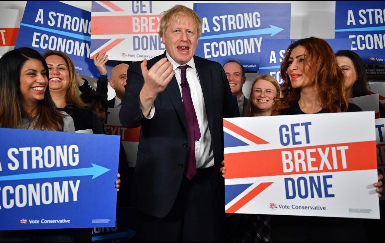 Boris Johnson insiste en abandonar la Unión Europea el 31 de enero próximo. AP