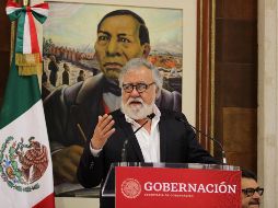 Alejandro Encinas, subsecretario de Derechos Humanos, Población y Migración, expuso que tienen una agenda de acciones. NOTIMEX/G. Granados