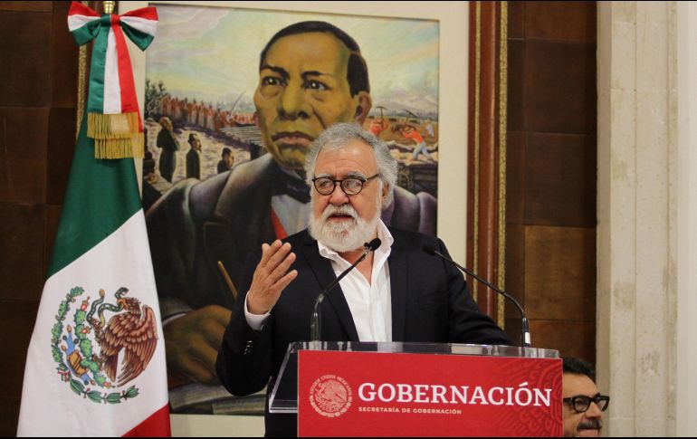 Alejandro Encinas, subsecretario de Derechos Humanos, Población y Migración, expuso que tienen una agenda de acciones. NOTIMEX/G. Granados