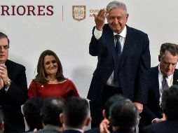 López Obrador afirma que agradece la distinción de que sea en nuestro país donde se firme el documento. AFP/R. Arangua