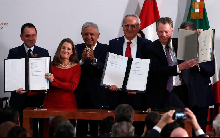 Las tres naciones coinciden en que es un acuerdo que beneficia al desarrollo de la región de América del Norte. AP / M. Ugarte