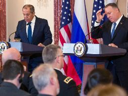 Pompeo aprovechó una rueda de prensa conjunta con Lavrov para recordar que Washington y Moscú tienen muchos motivos de desacuerdo. AP/A. Brandon