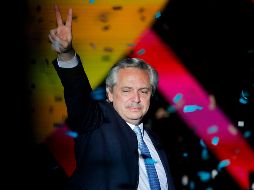 Fernández asumió ayer como presidente de Argentina. AFP/E. Lasalvia