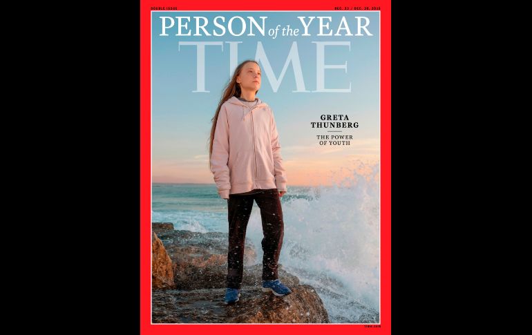 La foto de Greta en la portada de la revista va acompañada del titular 