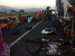 Personal médico atendió a los heridos para luego trasladarlos a diferentes hospitales de la región. TWITTER/@vialhermes