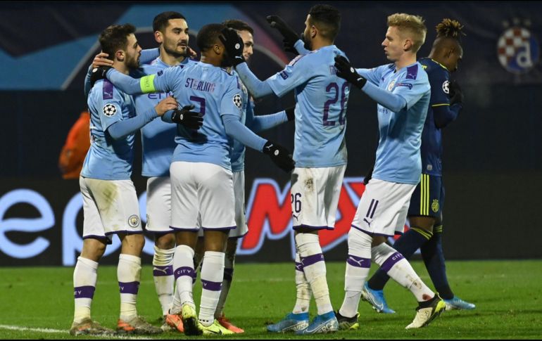 La victoria clasificó al Manchester City como líder del Grupo C, con 14 unidades. AFP / D. Lovrovic