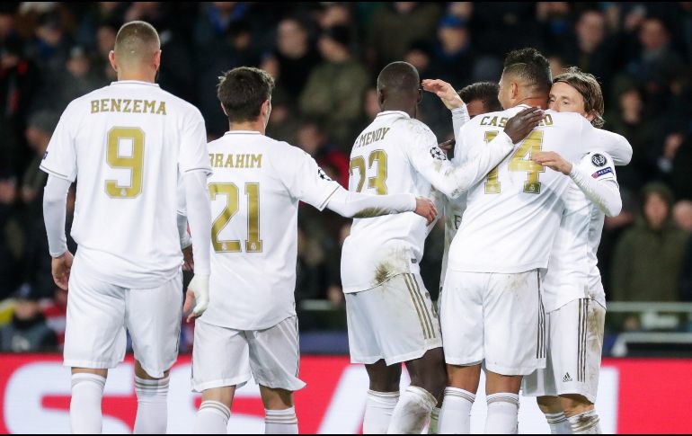 Real Madrid avanzó como segundo lugar del Grupo A con 11 puntos. EFE / S. Lecocq