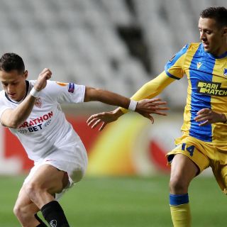 Con "Chicharito", Sevilla pierde paso perfecto en Europa League