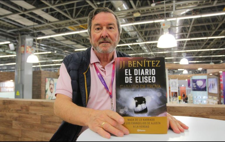 El escritor J. J. Benítez presentó su más reciente publicación, “El diario de Eliseo”, durante la FIL 2019. EL INFORMADOR/E. Barrera