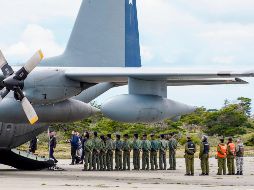 Los restos que llegaron a Punta Arenas fueron encontrados en el mar de Drake, a 30 kilómetros de donde se perdió la comunicación con la aeronave. AFP/P. Cozzaglio