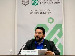 El vocero Ulises Lara detalla avances sobre el caso en conferencia de prensa. @PGJDF_CDMX