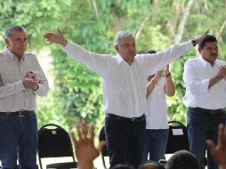 El Presidente Andrés Manuel López Obrador acudió al municipio de Jalapa, Tabasco, para supervisar los avances del programa Sembrando Vida. NTX/M. González