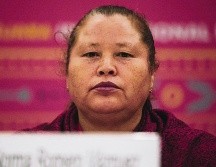 Norma Romero. La líder de Las patronas ofreció una charla en la Feria Internacional del Libro de Guadalajara 2019.  EL INFORMADOR / G. Gallo