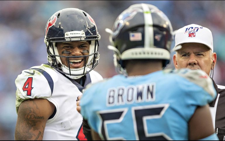 A pesar de tener un juego errático, Deshaun Watson hizo lo suficiente para llevar a Houston al triunfo. AFP/W. Hitt