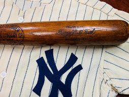 Con este bate el Bambino se voló la barda del League Park, en Cleveland. AP