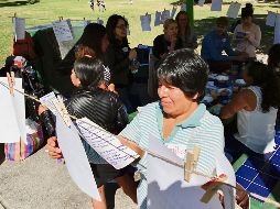 Con un “tendedero de sueños”, ellas comparten lo que quieren lograr con su esfuerzo. EL INFORMADOR/J. Armendáriz