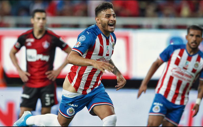 Alexis Vega anotó anotó el gol y festejó de manera polémica en la victoria rojiblanca sobre los Zorros en el Apertura 2019. IMAGO7
