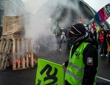 Los sindicatos franceses mantienen el pulso con el Gobierno de Macron. EFE/Y. Valat
