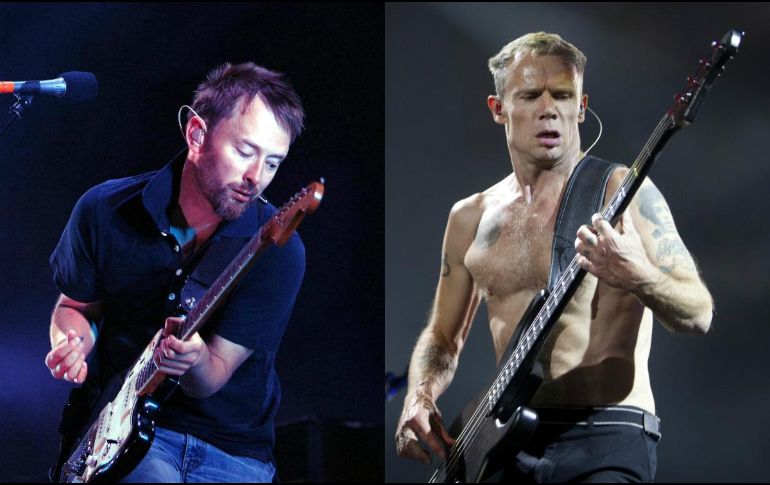 Thom Yorke es el líder de Radiohead; Flea es bajista de Red Hot Chilli Pappers. ESPECIAL