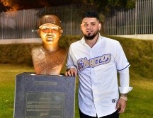 El pelotero ligamayorista develó su busto dentro del 