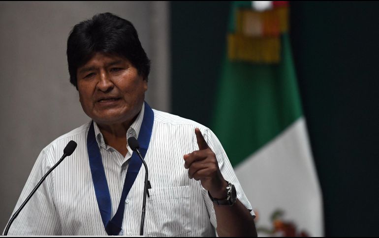 Evo Morales permaneció casi un mes en México, donde a su llegada se le otorgó una visa por razones humanitarias. AFP/ARCHIVO