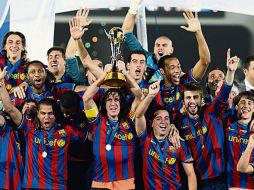 Con la victoria del Mundial de Clubes 2009, el equipo culé logró algo que nunca antes visto en la historia del futbol. AP