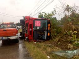 El hecho ocurrió la mañana de este viernes en la carretera a Unión del 4 cerca del nodo Concepción. ESPECIAL / Protección Civil Jalisco