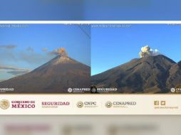 La supervisión de ambos volcanes permite a las autoridades de los tres órdenes de gobierno y de Protección Civil dar seguimiento a la actividad volcánica. TWITTER / @CNPC_MX
