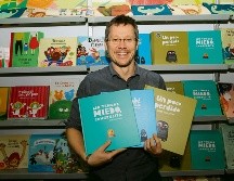 De regreso a México, Chris Haughton aterrizó en la pasada Feria Internacional del Libro de Guadalajara (FIL). EL INFORMADOR / E. Barrera