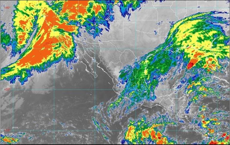 Las condiciones climáticas serán originadas por el nuevo frente frío 24 que se extenderá en el Golfo de México y el sureste del país. ESPECIAL/CONAGUA
