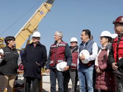 El Mandatario realizó un recorrido acompañado por Claudia Sheinbaum, Alfredo del Mazo, Omar Fayad, Carlos Slim y algunos miembros de su gabinete. TWITTER/@alfredodelmazo