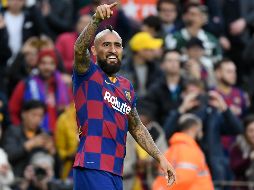 El técnico Antonio Conte tiene un fuerte vínculo con Vidal, al haberle entrenado durante tres temporadas en el Juventus, de 2011 a 2014, conquistando tres títulos ligueros. AFP / ARCHIVO