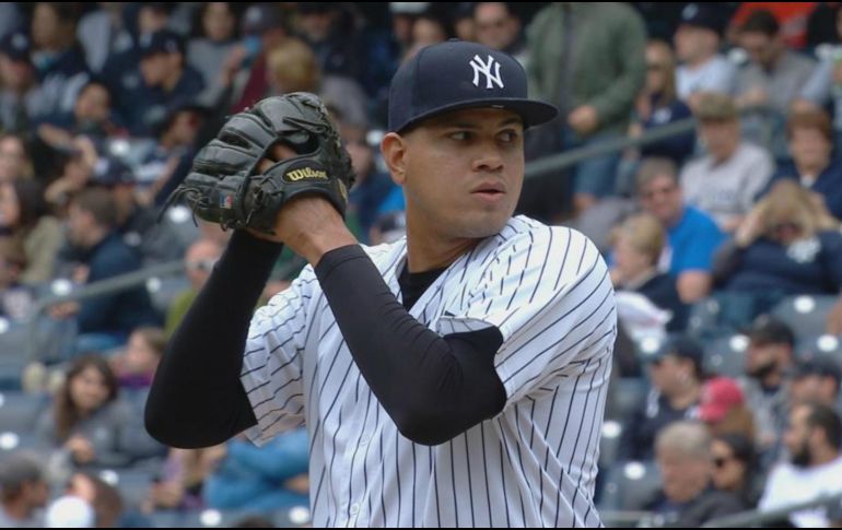Betances llegó a las Ligas Mayores en 2011 con Yankees de Nueva York, equipo con el que disputó ocho campañas. TWITTER / @Yankees