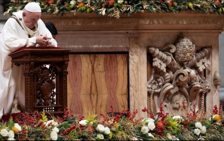 Con motivo de la Navidad, Francisco hizo un llamado a la tolerancia, al amor. EFE/C. Peri