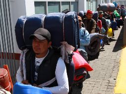 Durante la conferencia de este jueves, el canciller Marcelo Ebrard destacó que la aprehensiones de migrantes disminuyeron porque se pasó de 144 mil en mayo a 42 mil 710 en noviembre. NTX / ARCHIVO