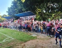 En Verde Valle sonaban los tambores y trompetas, acompañados de cantos de los seguidores. EL INFORMADOR / A. Ramírez