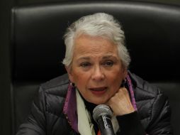 Sánchez Cordero también mencionó que este fin de año estará atenta de lo que ocurra en el país y despachará desde la Ciudad de México. NTX / M. González