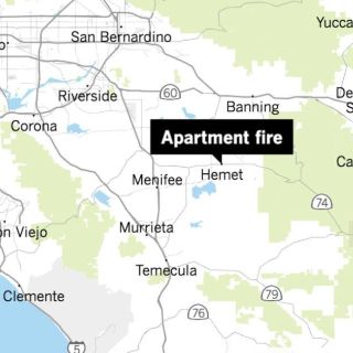 Padre y dos hijas mueren en incendio en el sur de California