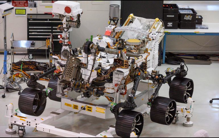 Los sistemas del Mars 2020 obtienen energía de un reactor nuclear en miniatura. AFP/R. BECK