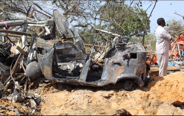 El atentado ocurrió durante la hora pico matutina en Mogadiscio. EFE/S. Yusuf