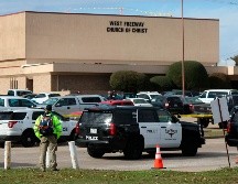 La iglesia West Freeway Church of Christ donde se registró el tiroteo, en la población de White Settlement. AP/The Dallas Morning News/J. Figueroa