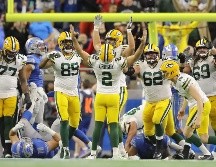 Green Bay se quedó con el triunfo a pesar de que Aaron Rodgers estuvo impreciso durante buena parte del encuentro. AFP / R. del Rio