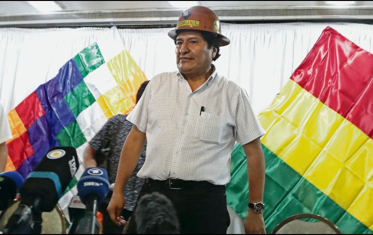 Evo Morales. El ex mandatario impulsa su agenda desde Argentina. EFP