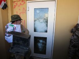 Partidarios de una milicia chiíta iraquí atacaron la embajada de Washington en Bagdad. AFP / A. Al-Rubaye